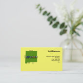 Carte De Visite Nouveau Mexique Plan Plan Texte Photo (Debout devant)