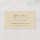 Carte De Visite Nouveau-né bébé & Teddy, baby-sitter, garderie, cr (Dos)