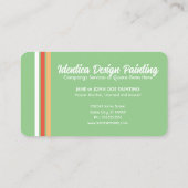 Carte De Visite NOUVEAU peintre rétro (Dos)