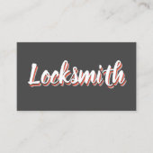 Carte De Visite NOUVEAU serrurier rétro (Devant)