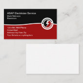 Carte De Visite Nouveau service électronique moderne (Devant / Derrière)