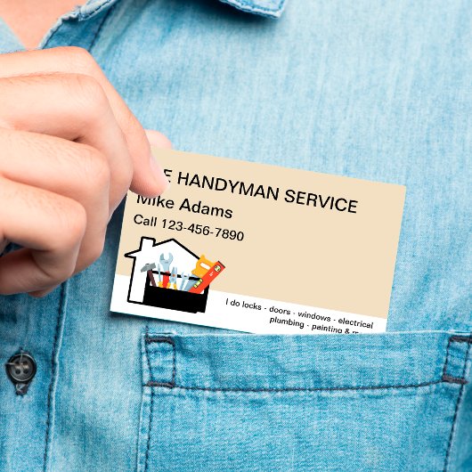 Carte De Visite Nouveau service Handyman