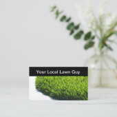 Carte De Visite Nouveau Service Local De Paysage Et De Pelouse (Debout devant)