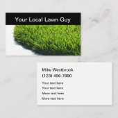 Carte De Visite Nouveau Service Local De Paysage Et De Pelouse (Devant / Derrière)