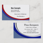 Carte De Visite Nouveaux concepts, consultants informatiques (Devant / Derrière)