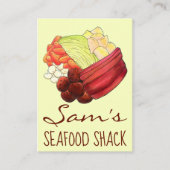 Carte De Visite Nouvel Angleterre Repas Dîner Bouilli Boeuf Corned (Devant)