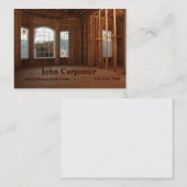 Carte De Visite Nouvel en construction à la maison (Devant / Derrière)