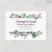 Carte De Visite Nouvelle adresse résidentielle Eucalyptus Moving F (Devant)