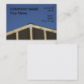 Carte De Visite nouvelle construction de toit en métal (Devant / Derrière)