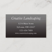 Carte De Visite Nouvelle construction résidentielle (Dos)