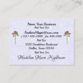 Carte De Visite NOUVELLE couture / Fauteuil / Mode (Dos)