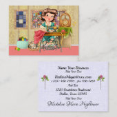 Carte De Visite NOUVELLE couture / Fauteuil / Mode (Devant / Derrière)