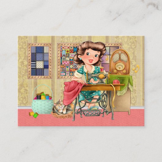 Carte De Visite NOUVELLE couture / Fauteuil / Mode (Devant)