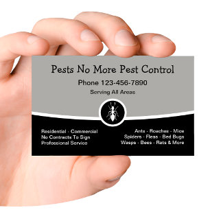 Carte De Visite Nouvelle entreprise de lutte antiparasitaire