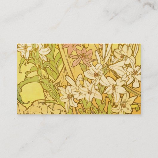 Carte De Visite Nouvelle Lily flowers (Dos)