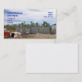 Carte De Visite nouvelle maison de bloc de béton (Devant / Derrière)