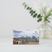 Carte De Visite nouvelle maison de bloc de béton (Debout devant)