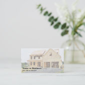 Carte De Visite nouvelle maison unifamiliale en construction (Debout devant)
