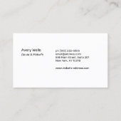 Carte De Visite Nouvelle mère tenant le logo bébé (Dos)