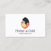 Carte De Visite Nouvelle mère tenant le logo bébé (Devant)