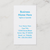 Carte De Visite nouvelle mexique refroidissement fondre (Dos)