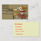 Carte De Visite Nouvelle nouvelle adresse à la maison (Devant / Derrière)