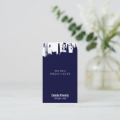 Carte De Visite Nouvelles gothiques de minuit du centre de partie (Debout devant)