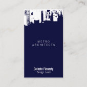 Carte De Visite Nouvelles gothiques de minuit du centre de partie (Devant)