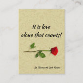 Carte De Visite Novena de 5 jours à St Therese (Devant)