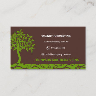 Carte De Visite noyer, agriculture, gestion des vergers