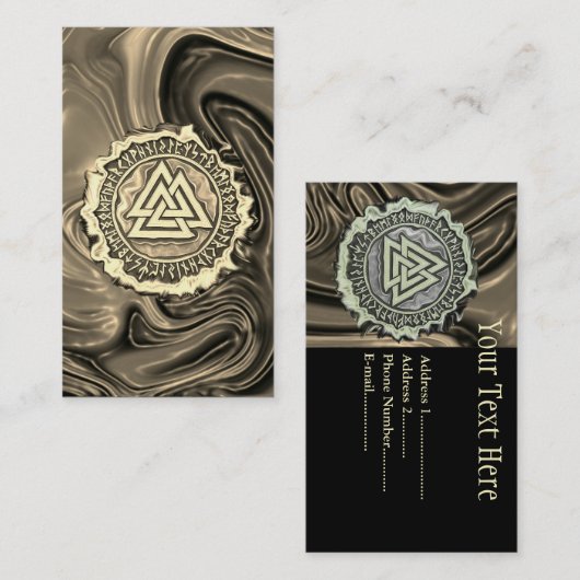 Carte De Visite Noyer noir (déformé) (Devant / Derrière)
