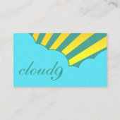 Carte De Visite nuage 9 : nuages rétro (Devant)