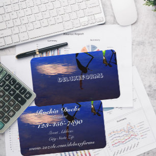 Carte De Visite Nuage aquatique de silhouette