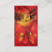 CARTE DE VISITE NUAGE AVEC RIBBON ROUGE (Dos)