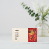 CARTE DE VISITE NUAGE AVEC RIBBON ROUGE (Debout devant)