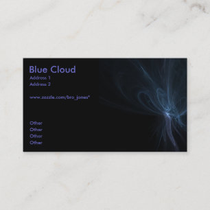Carte De Visite Nuage bleu