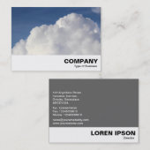 Carte De Visite Nuage Cumulus (Devant / Derrière)