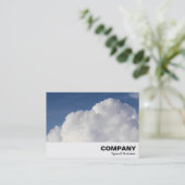 Carte De Visite Nuage Cumulus (Debout devant)