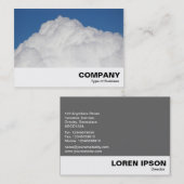 Carte De Visite Nuage Cumulus (Devant / Derrière)