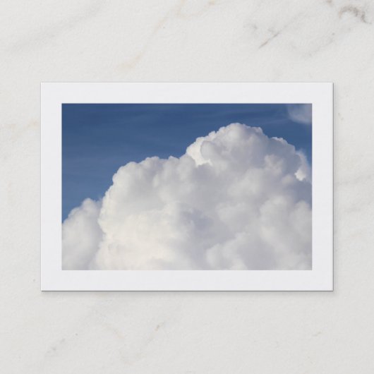 Carte De Visite Nuage Cumulus (bordé) (Devant)