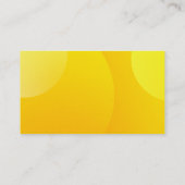 Carte De Visite Nuage de bulle - Nuances de jaune (Dos)