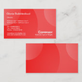 Carte De Visite Nuage de bulle - nuances du rouge (Devant / Derrière)