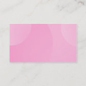 Carte De Visite Nuage de bulles - Nuances de rose pâle (Dos)