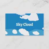 Carte De Visite Nuage de Ciel Bleu (Devant)