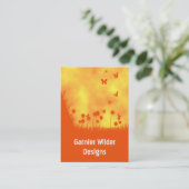 Carte De Visite nuage de papillon (Debout devant)