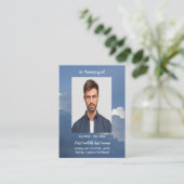 Carte De Visite Nuage de souvenir du ciel céleste (Debout devant)