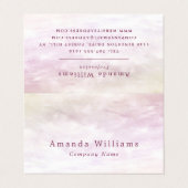 Carte De Visite Nuage doux simple, double fidélité moderne (Extérieur déplié)