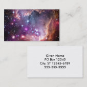 Carte De Visite Nuage Magellanique Violet (Devant / Derrière)