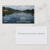 Carte De Visite Nuage pittoresque d'arbres forestiers de lever de (Devant / Derrière)