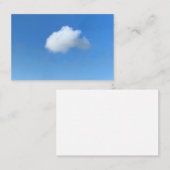 Carte De Visite Nuage Solitaire  (Devant / Derrière)